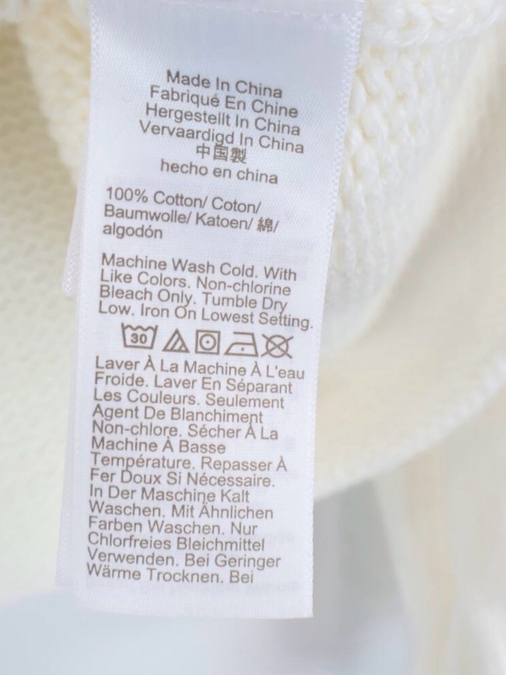 NWT J.Crew 2025 Rollneck Cotton Sweater Ivory Size L CM712 - Picture 7 of 15